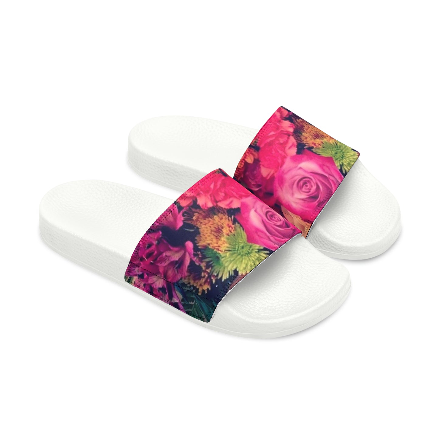 Radiant Blooms - Women's Slide Sandals