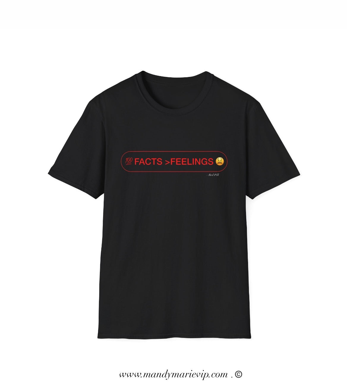 𝓕𝓪𝓬𝓽𝓼 ~ 𝓡𝓮𝓭 𝓟𝓲𝓵𝓵 - Unisex Softstyle T-Shirt