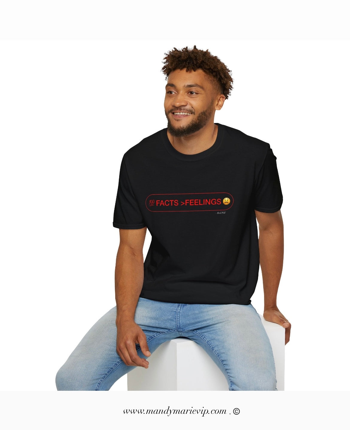 𝓕𝓪𝓬𝓽𝓼 ~ 𝓡𝓮𝓭 𝓟𝓲𝓵𝓵 - Unisex Softstyle T-Shirt