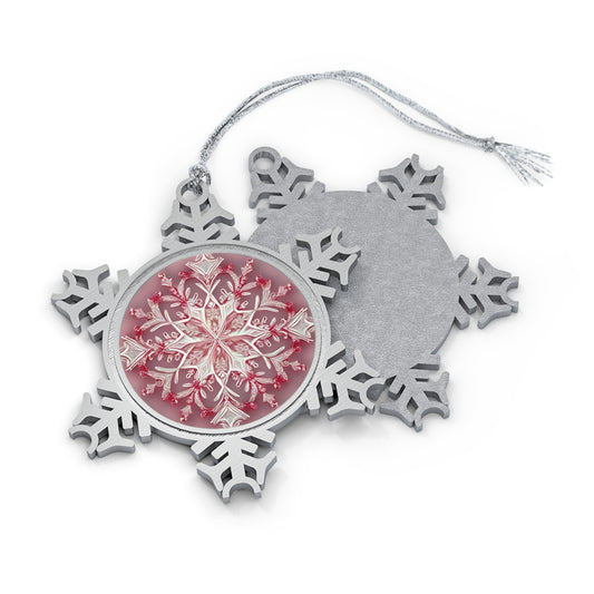 𝓛𝓸𝓿𝓮  𝓢𝓹𝓲𝓻𝓲𝓽  ~ 𝓢𝓷𝓸𝔀𝓯𝓵𝓪𝓴𝓮  Pewter Ornament