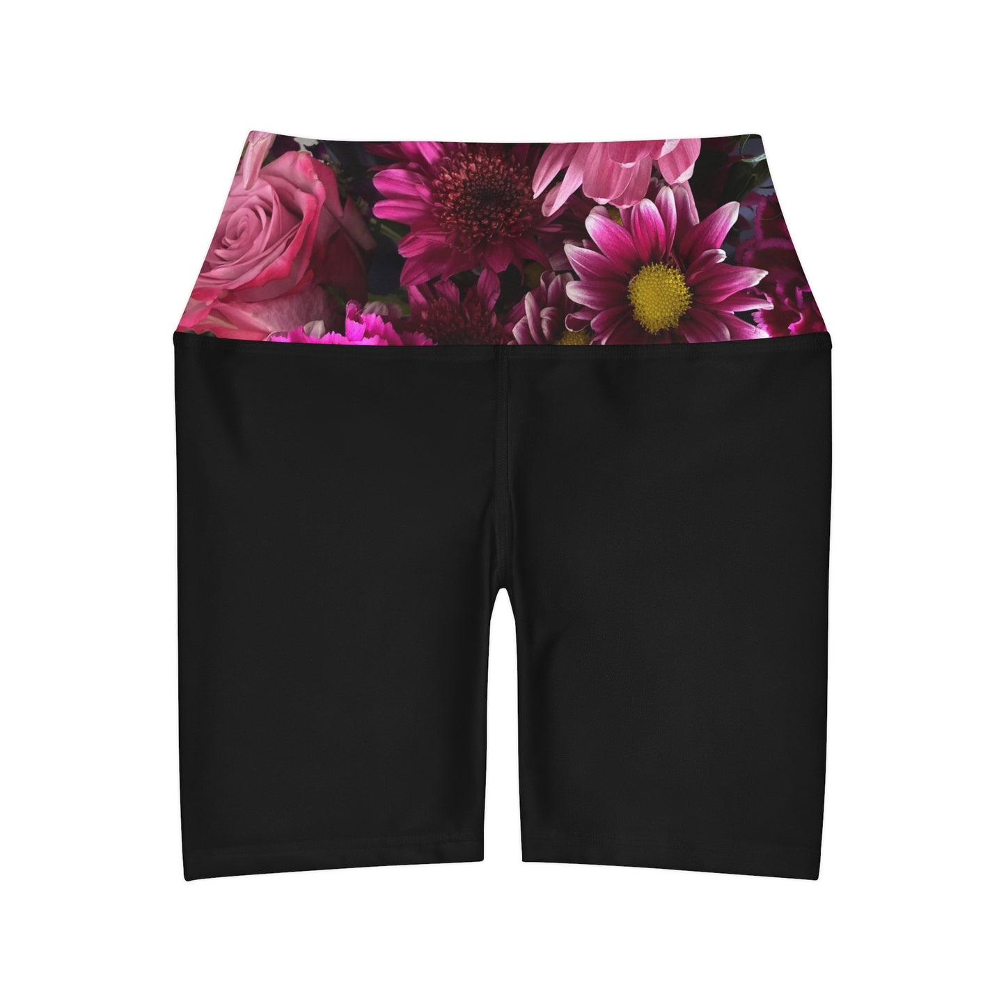 Pretty Bouquet - High Waisted Yoga Shorts