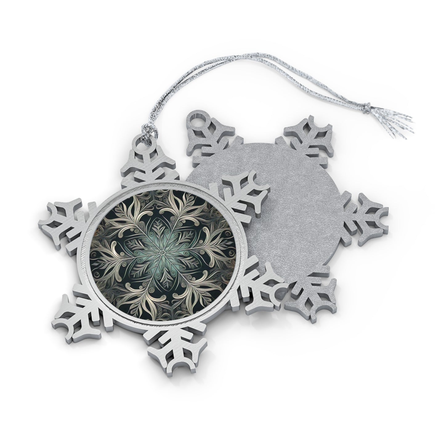 𝓐𝓲𝓻  𝓢𝓹𝓲𝓻𝓲𝓽 ~ 𝓢𝓷𝓸𝔀𝓯𝓵𝓪𝓴𝓮  Pewter Ornament