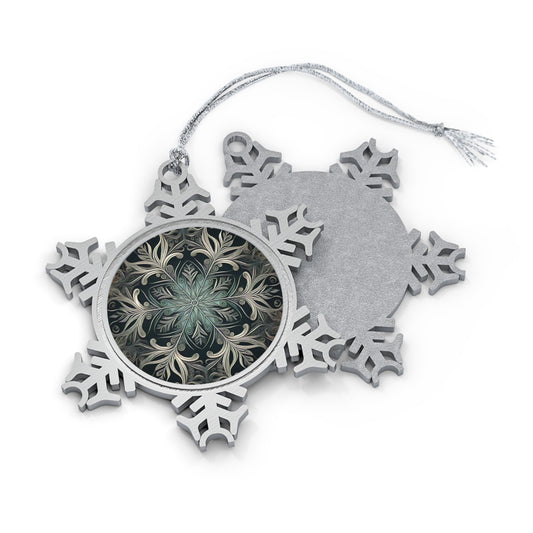 𝓐𝓲𝓻  𝓢𝓹𝓲𝓻𝓲𝓽 ~ 𝓢𝓷𝓸𝔀𝓯𝓵𝓪𝓴𝓮  Pewter Ornament