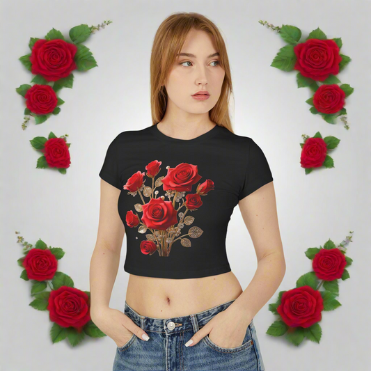 𝓡𝓸𝓼𝓮𝓼 - Women's Baby Tee
