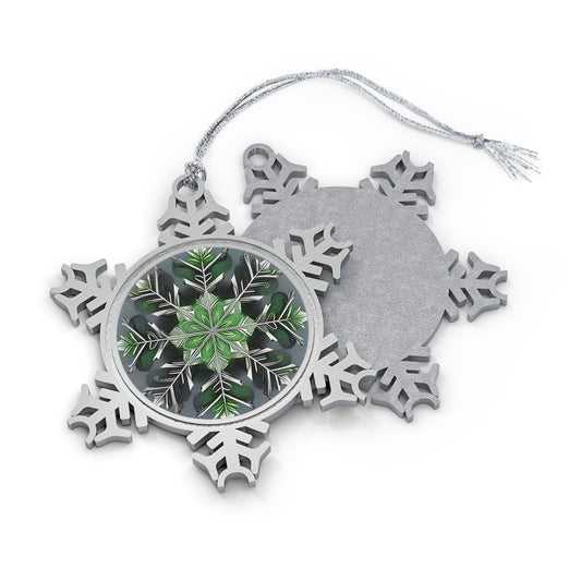 𝓜𝓪𝓻𝓲𝓳𝓪𝓷𝓮  𝓢𝓹𝓲𝓻𝓲𝓽  ~ 𝓢𝓷𝓸𝔀𝓯𝓵𝓪𝓴𝓮  Pewter Ornament