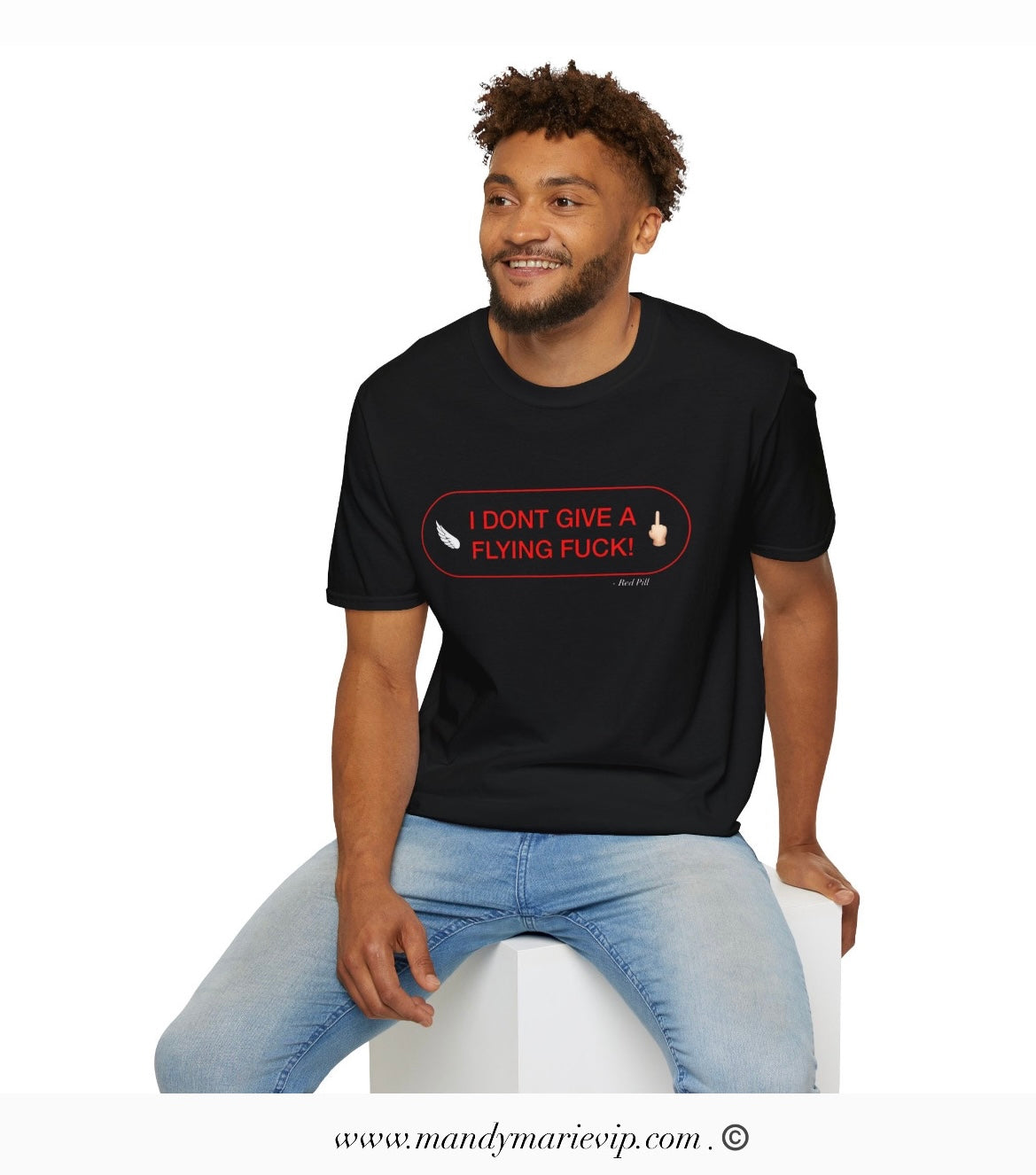 𝓕𝓵𝔂𝓲𝓷𝓰 𝓕 ~ 𝓡𝓮𝓭 𝓟𝓲𝓵𝓵  - Unisex Softstyle T-Shirt